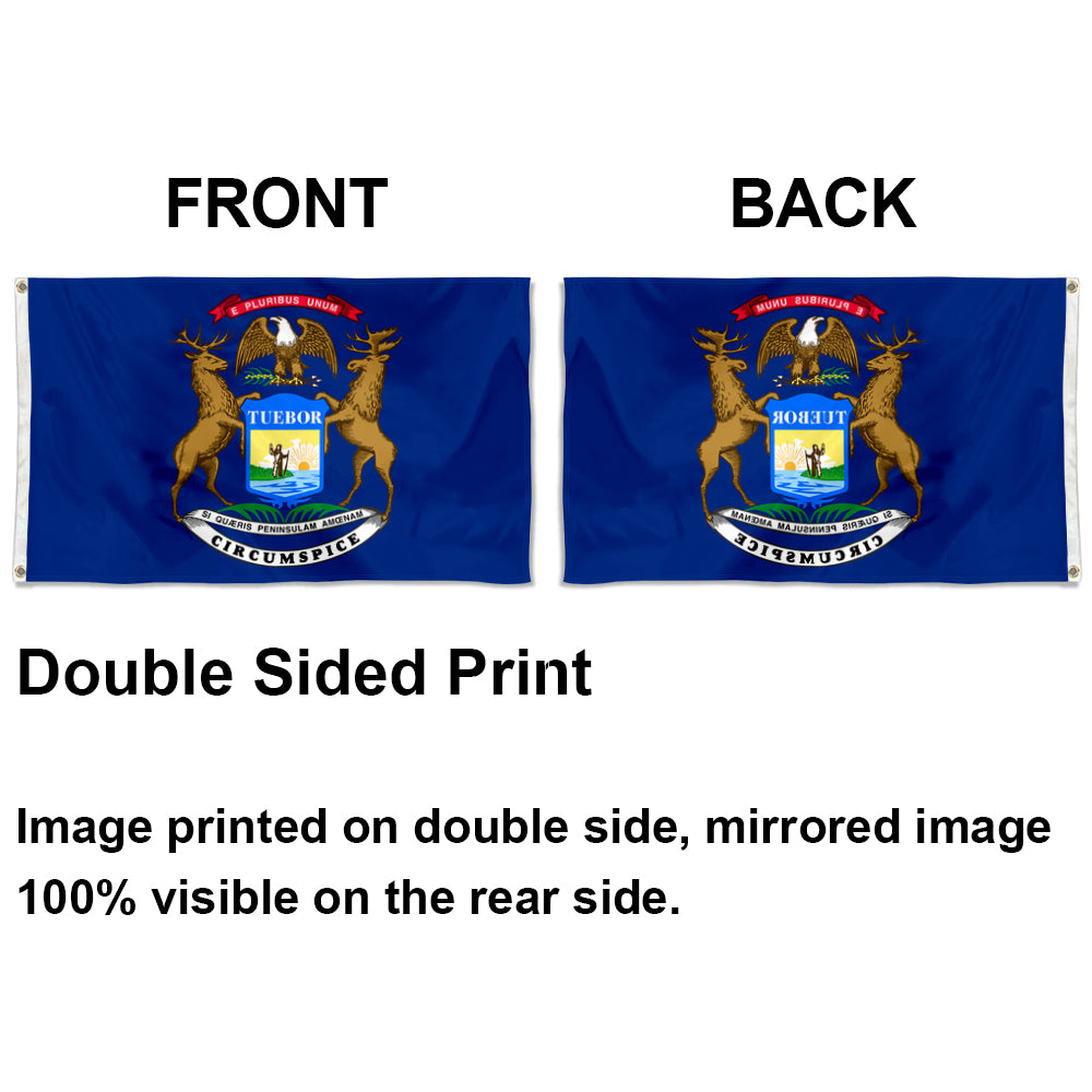 Michigan State flag 3x5ft banner man cave