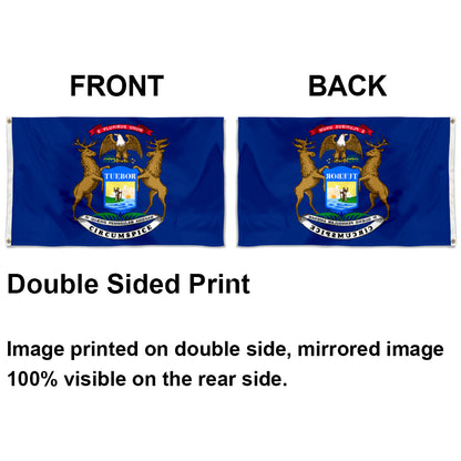 Michigan State flag 3x5ft banner man cave