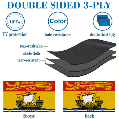 New Brunswick (Canada) flag 3x5ft Banner Man Cave