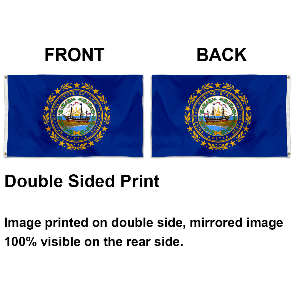 New Hampshire State flag 3x5ft banner man cave