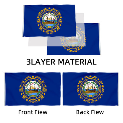 New Hampshire State flag 3x5ft banner man cave