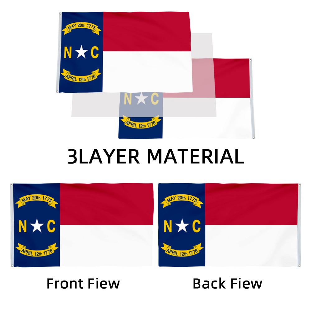 North Carolina State flag 3x5ft banner man cave