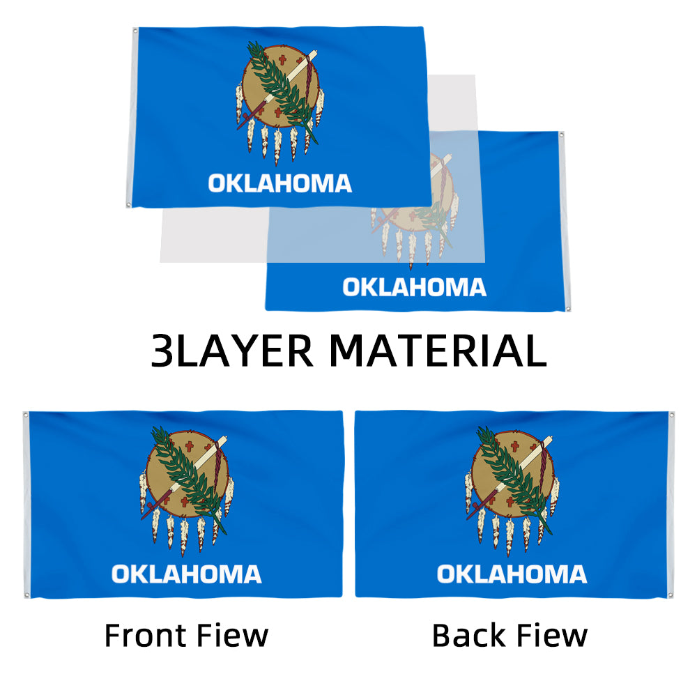 Oklahoma State flag 3x5ft banner man cave