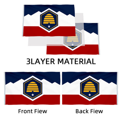 Utah State flag 3x5ft banner man cave