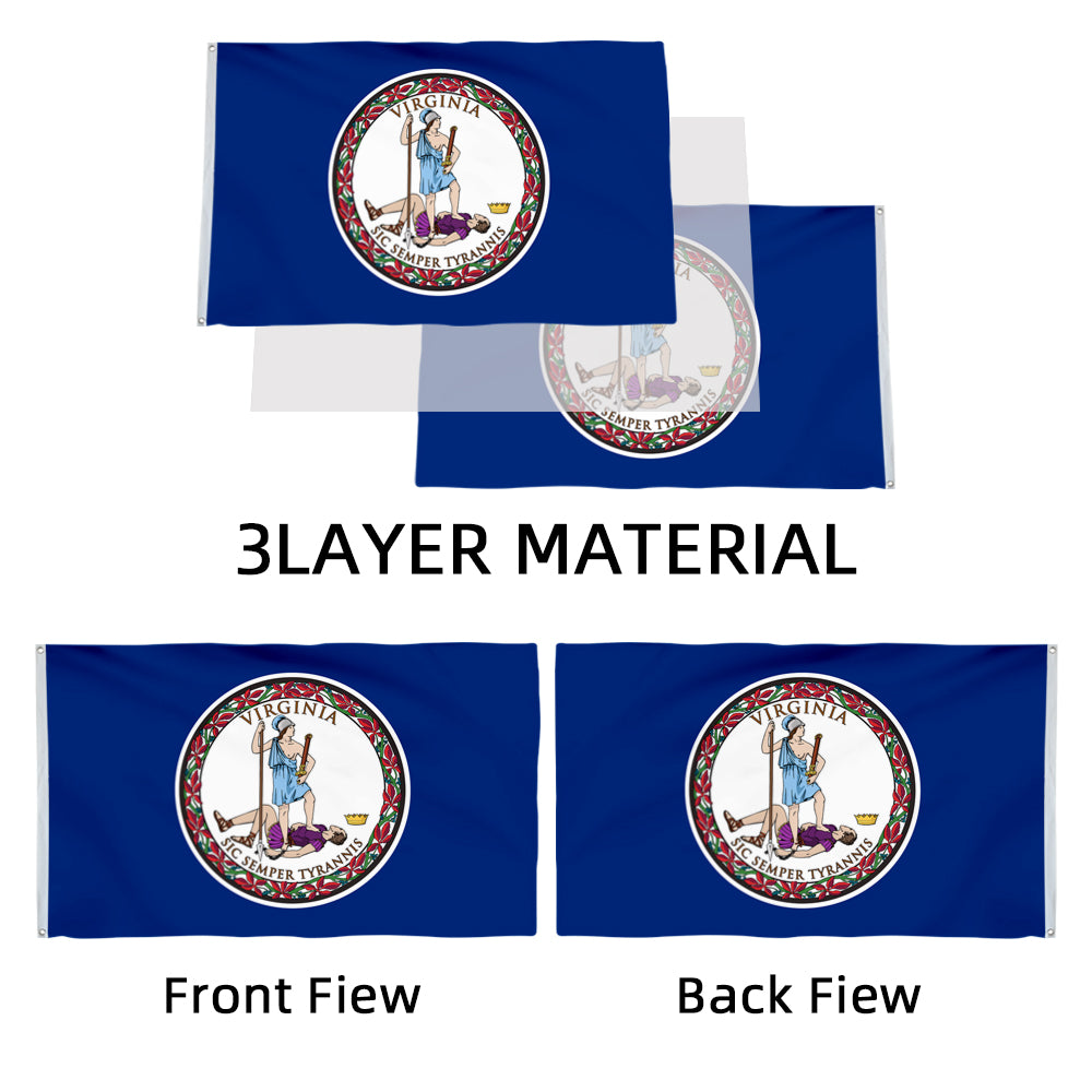 Virginia State flag 3x5ft banner man cave
