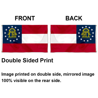 Georgia State flag 3x5ft banner man cave