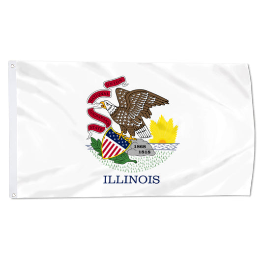 Illinois State flag 3x5ft banner man cave