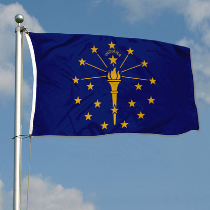 Indiana State flag 3x5ft Banner Man Cave