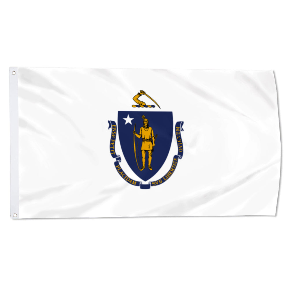 Massachusetts State flag 3x5ft banner man cave