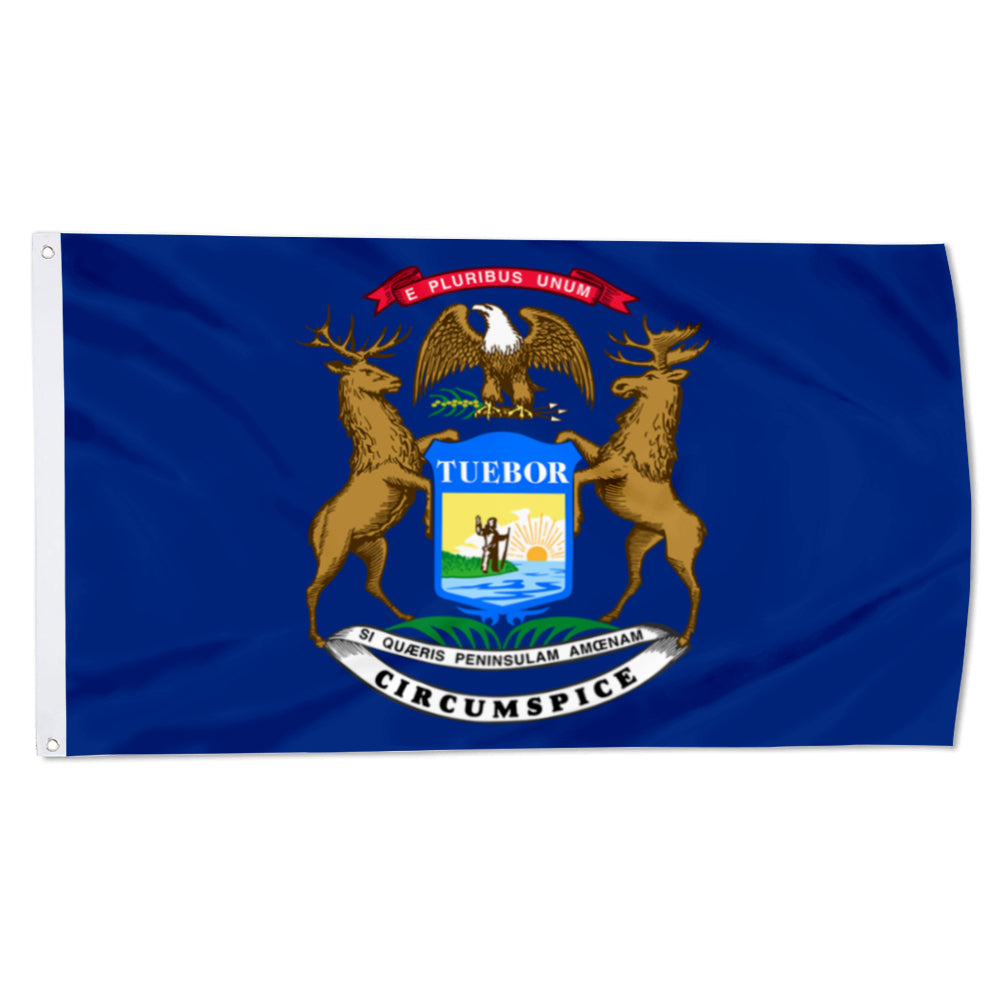 Michigan State flag 3x5ft banner man cave