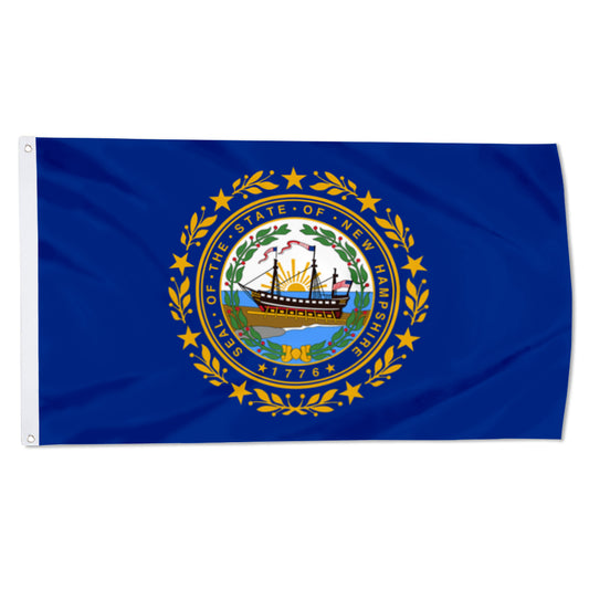 New Hampshire State flag 3x5ft banner man cave