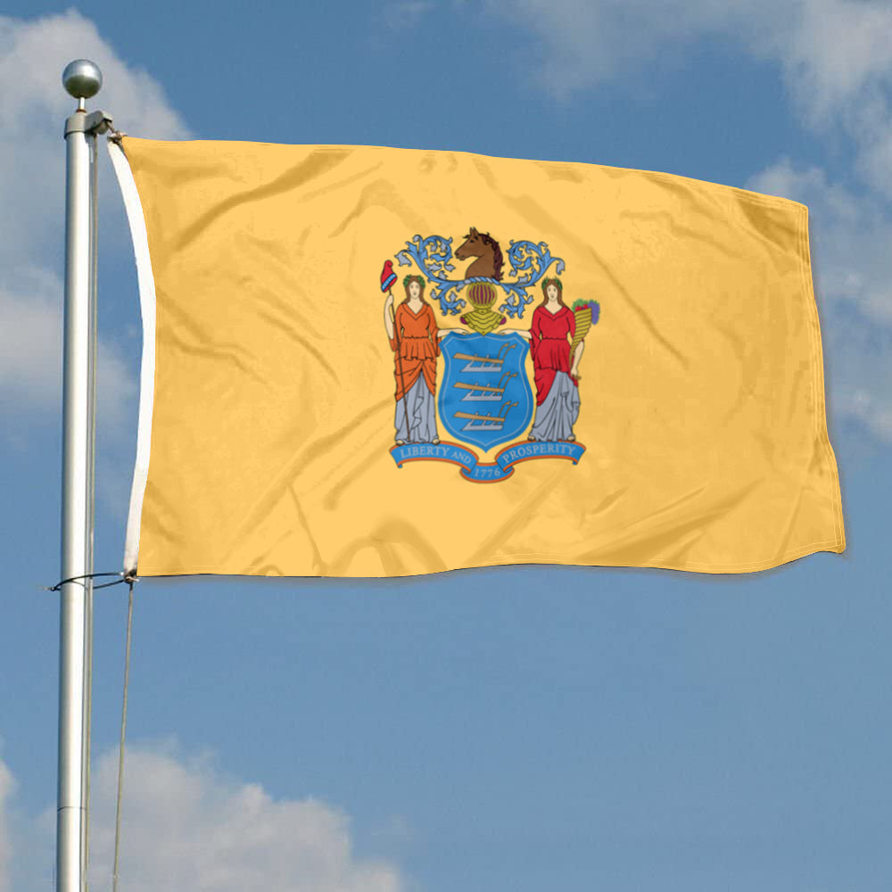 New Jersey State flag 3x5ft banner man cave