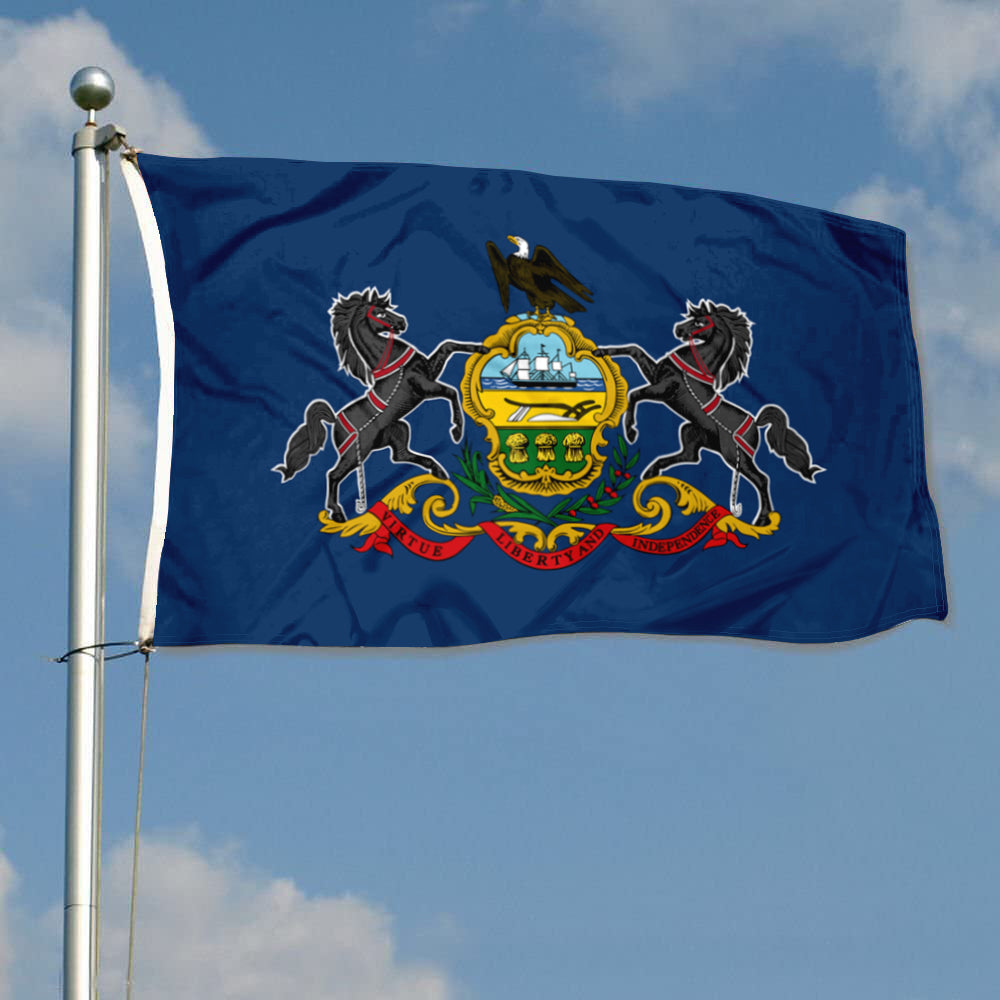 Pennsylvania State flag 3x5ft banner man cave