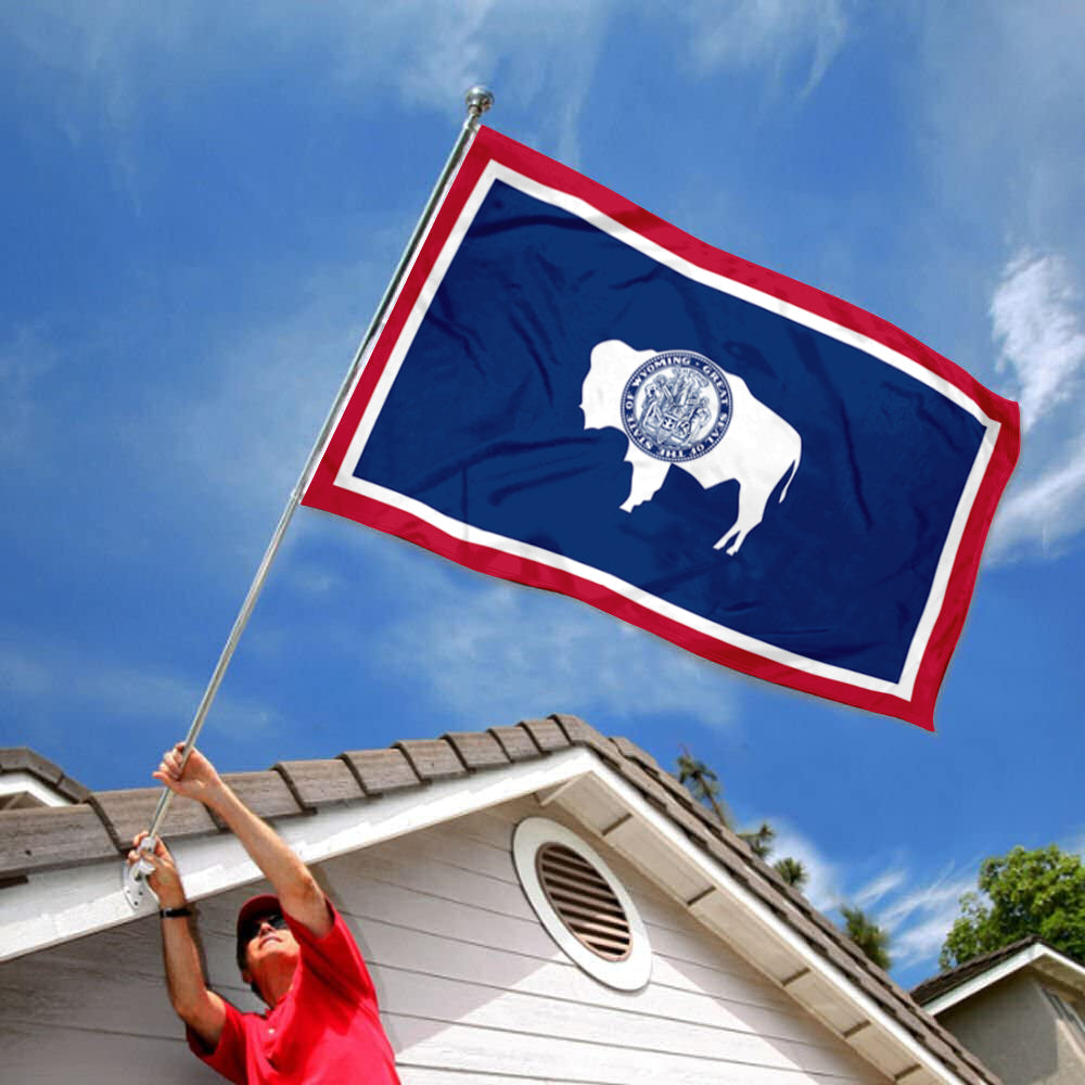 Wyoming State flag 3x5ft banner man cave