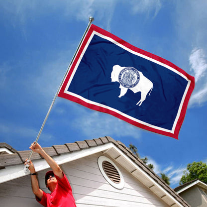 Wyoming State flag 3x5ft banner man cave