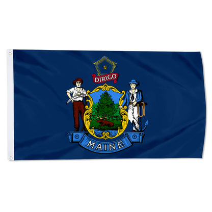 Maine State flag 3x5ft banner man cave