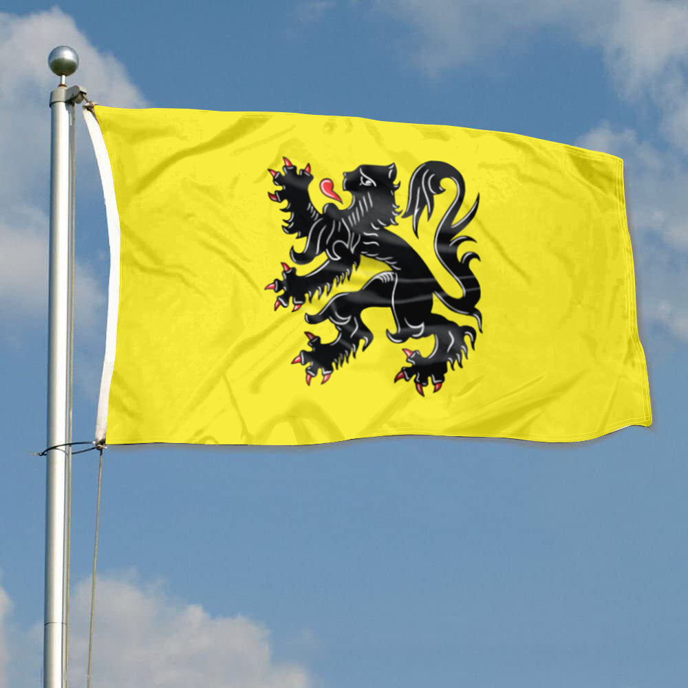 Flanders Lion flag 3x5ft banner man cave
