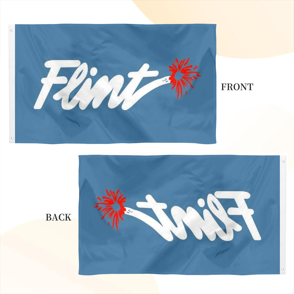 Flint (Michigan) City Theme flag 3x5ft banner man cave