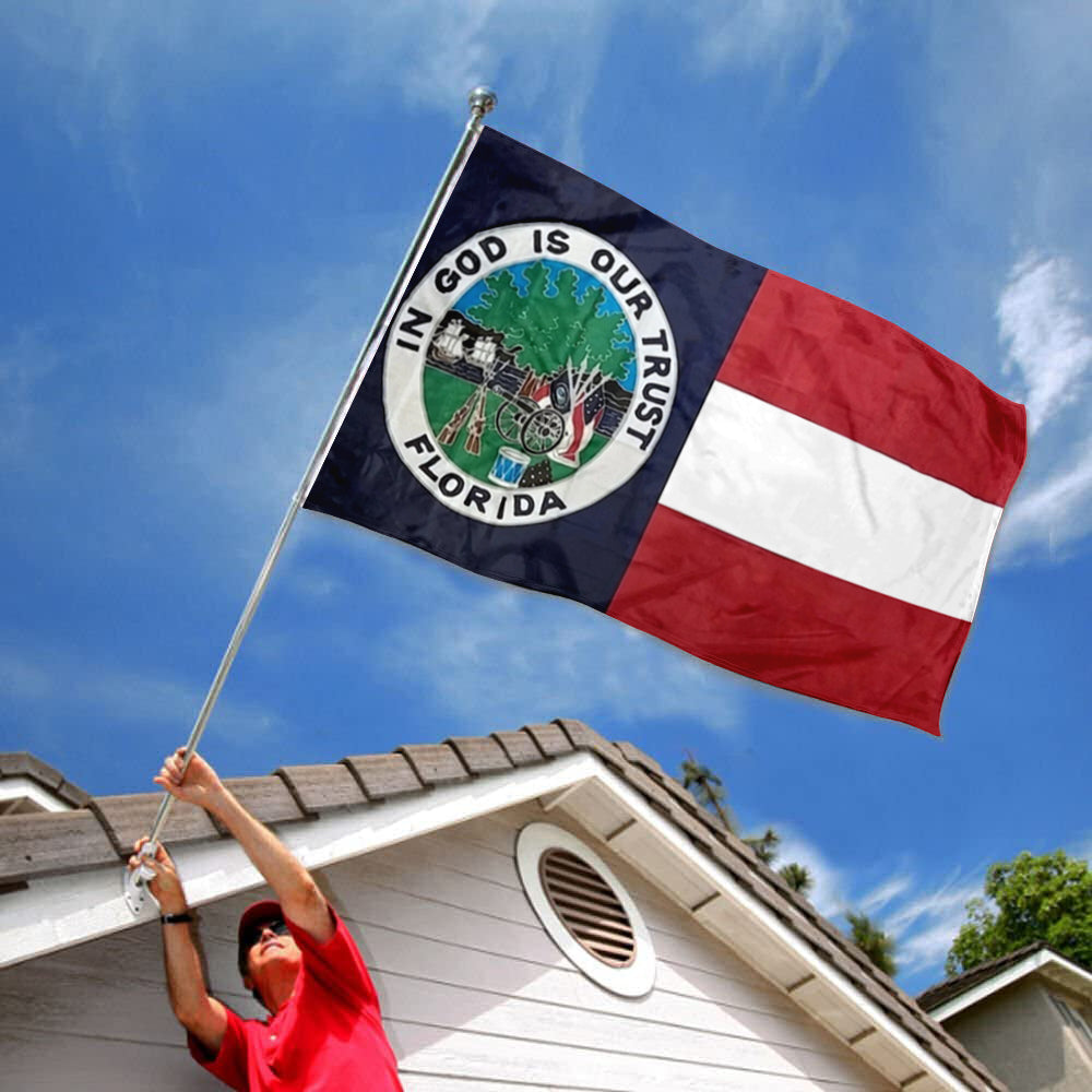 Florida Republic In God is Our Trust flag 3x5ft banner man cave
