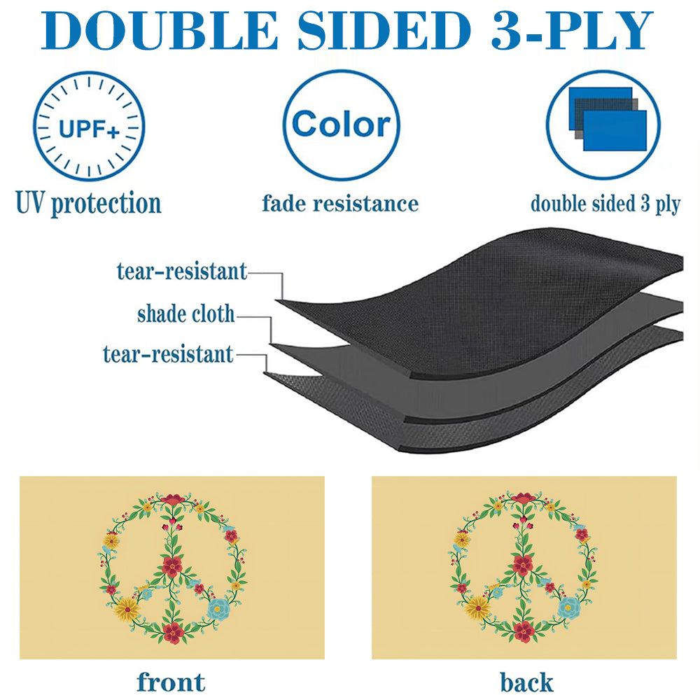 Flower Peace flag 3x5ft banner man cave