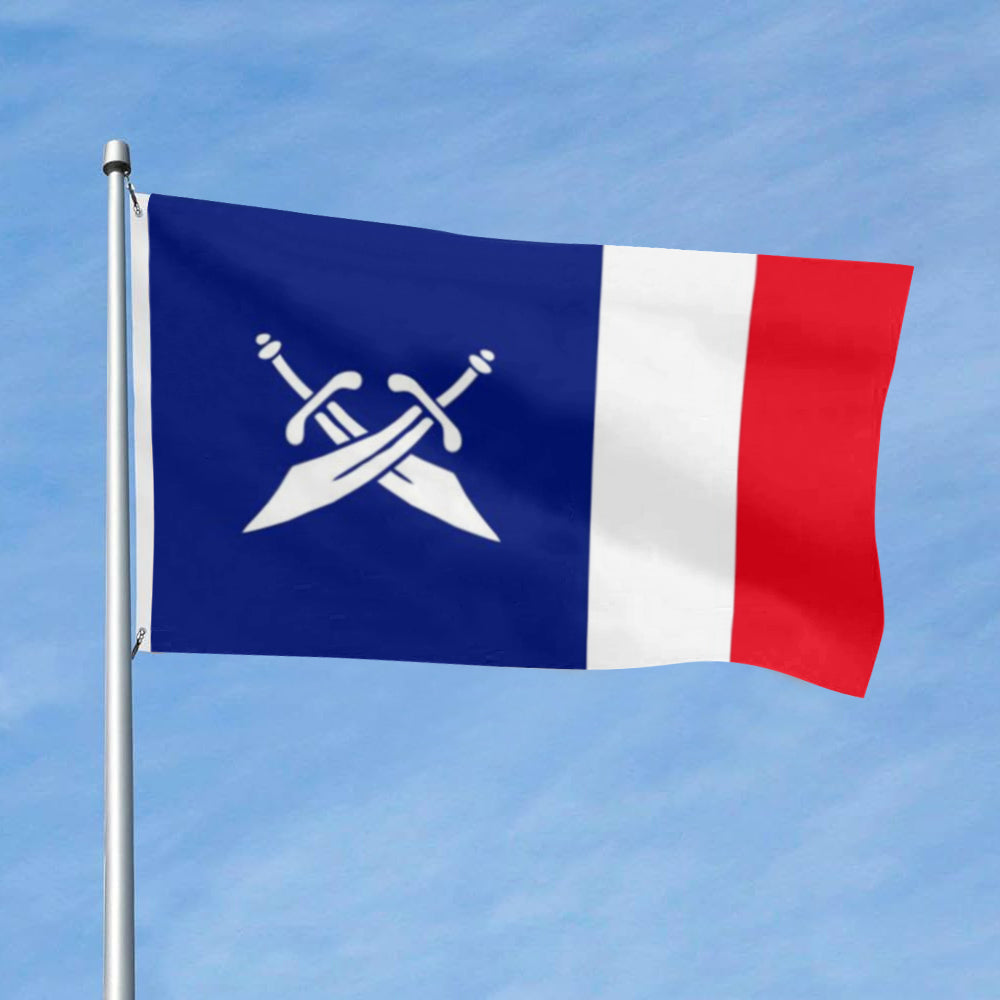 France Pirate flag 3x5ft banner man cave