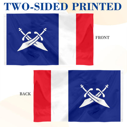 France Pirate flag 3x5ft banner man cave