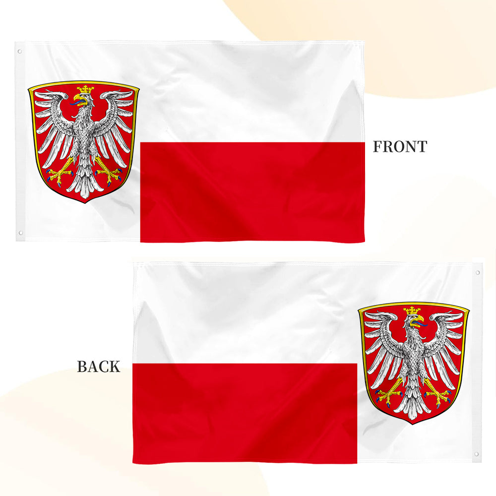 Frankfurt (Germany) City flag 3x5ft Banner Man Cave