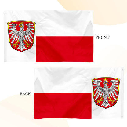 Frankfurt (Germany) City flag 3x5ft Banner Man Cave