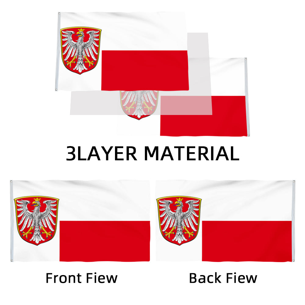 Frankfurt (Germany) City flag 3x5ft Banner Man Cave