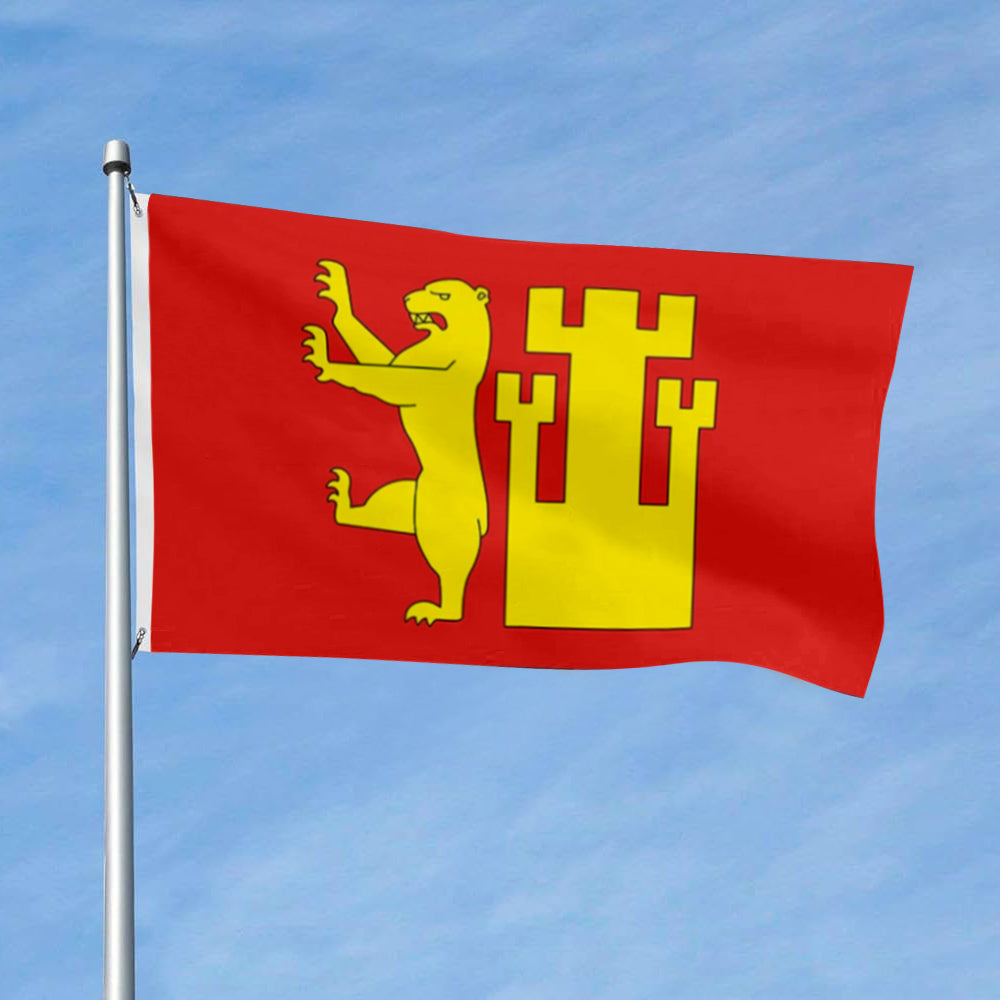 Fredrikstad (Norway) City flag 3x5ft Banner Man Cave