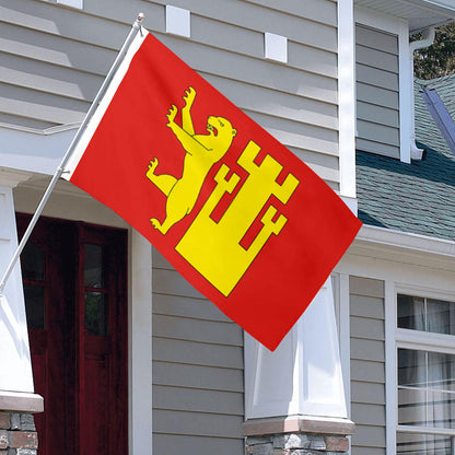 Fredrikstad (Norway) City flag 3x5ft Banner Man Cave
