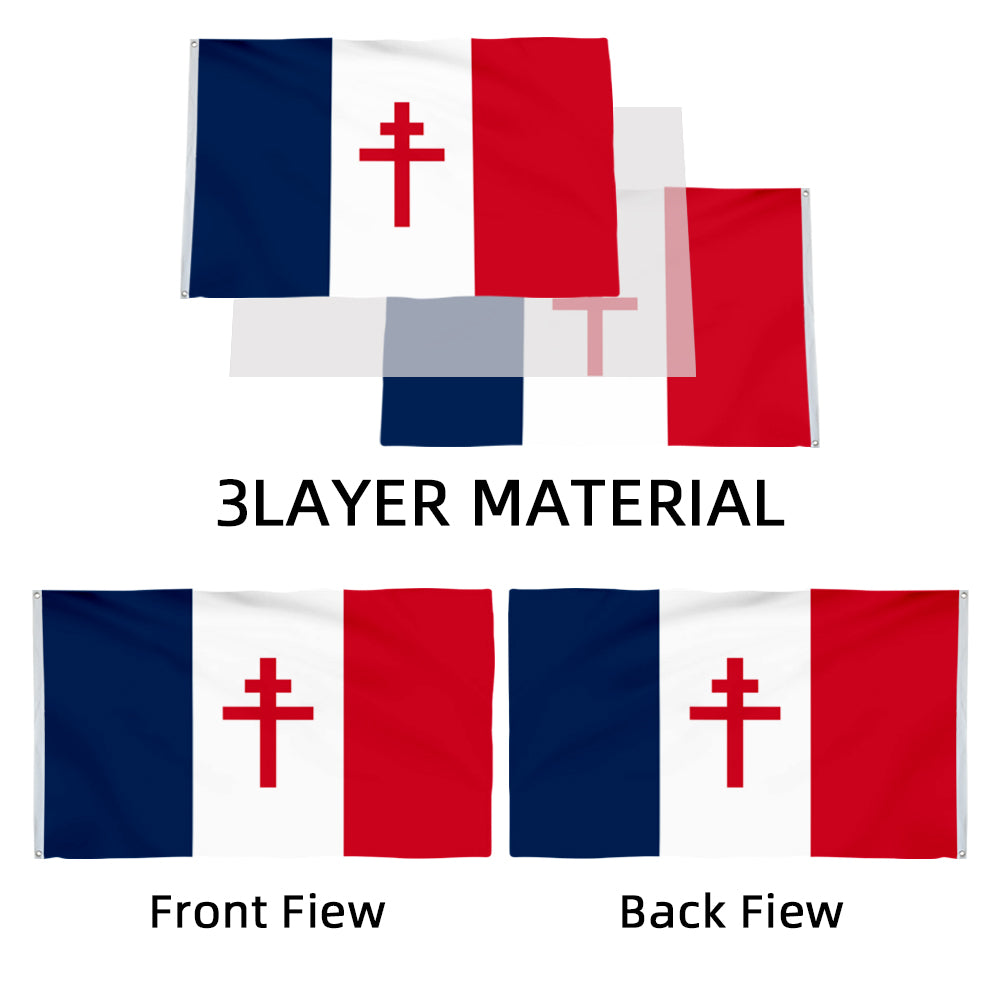 French Resistance (1940-1944) flag 3x5ft banner man cave