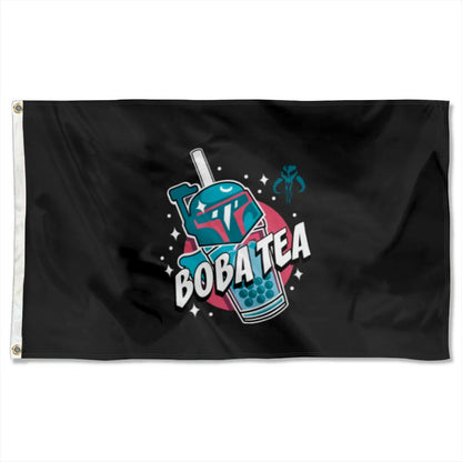 "Boba Fett Bubble Tea" Funny flag 3x5ft banner man cave
