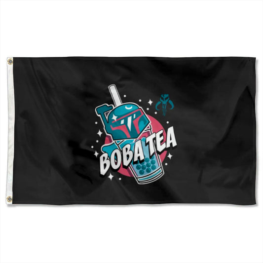 "Boba Fett Bubble Tea" Funny flag 3x5ft banner man cave