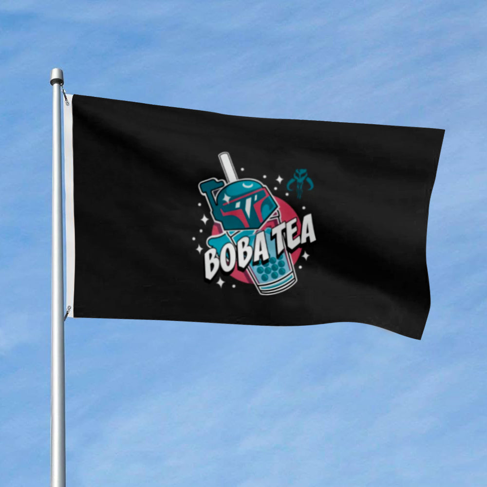 "Boba Fett Bubble Tea" Funny flag 3x5ft banner man cave