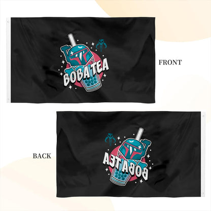 "Boba Fett Bubble Tea" Funny flag 3x5ft banner man cave