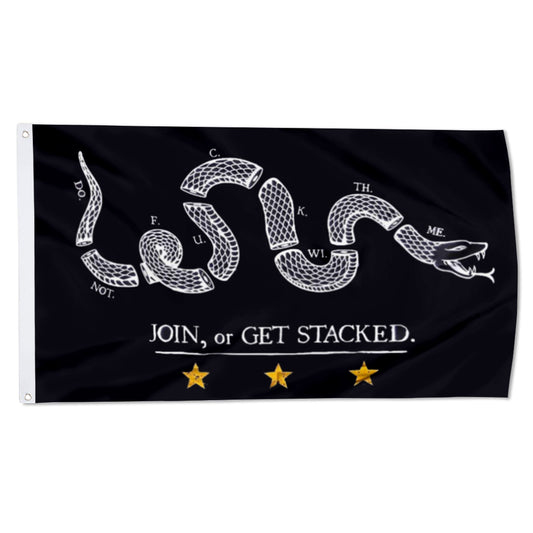 GET STACKED flag 3x5ft banner man cave