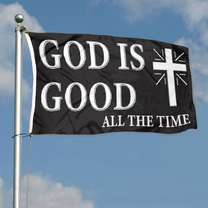 "God Is Good All The Time" Christian flag 3x5ft banner man cave