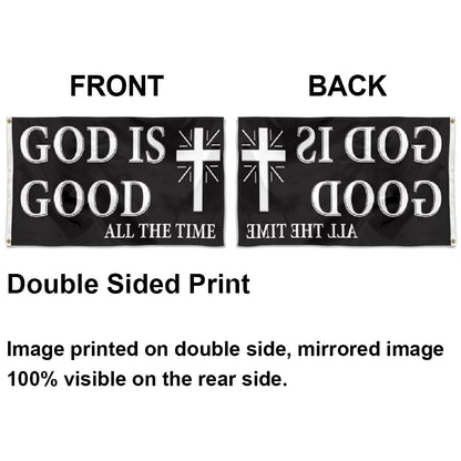 "God Is Good All The Time" Christian flag 3x5ft banner man cave