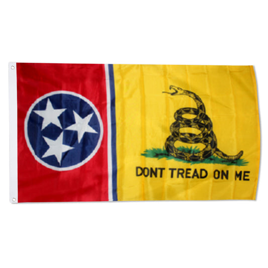Gadsden Don't Tread On Me Tennessee State flag 3x5ft banner man cave