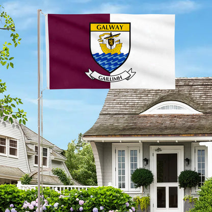 Galway County Coat of Arms Ireland flag 3x5ft banner man cave