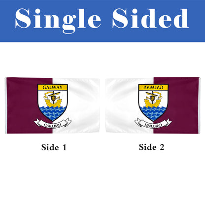 Galway County Coat of Arms Ireland flag 3x5ft banner man cave