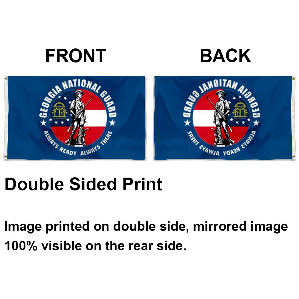 Georgia National Guard flag 3x5ft banner man cave