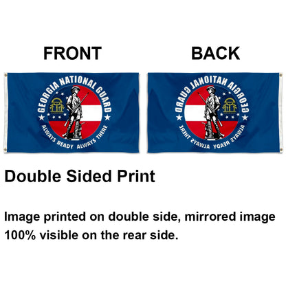 Georgia National Guard flag 3x5ft banner man cave