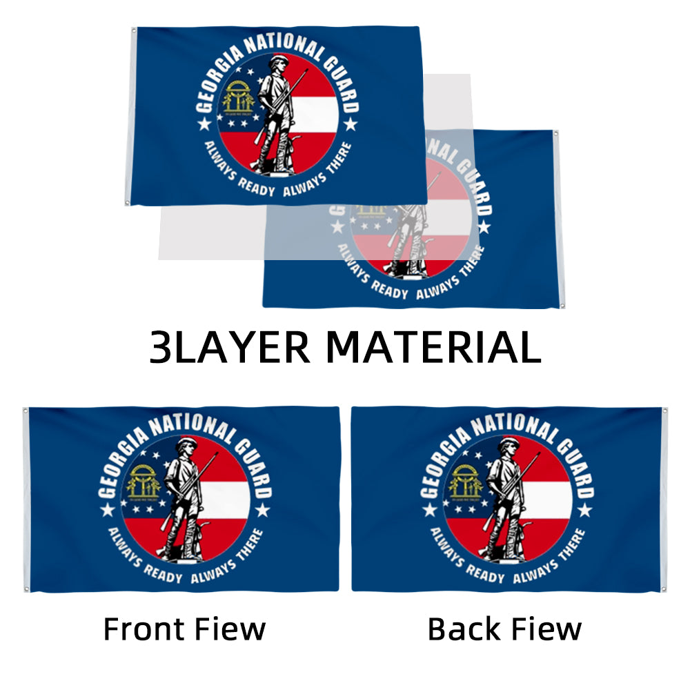 Georgia National Guard flag 3x5ft banner man cave