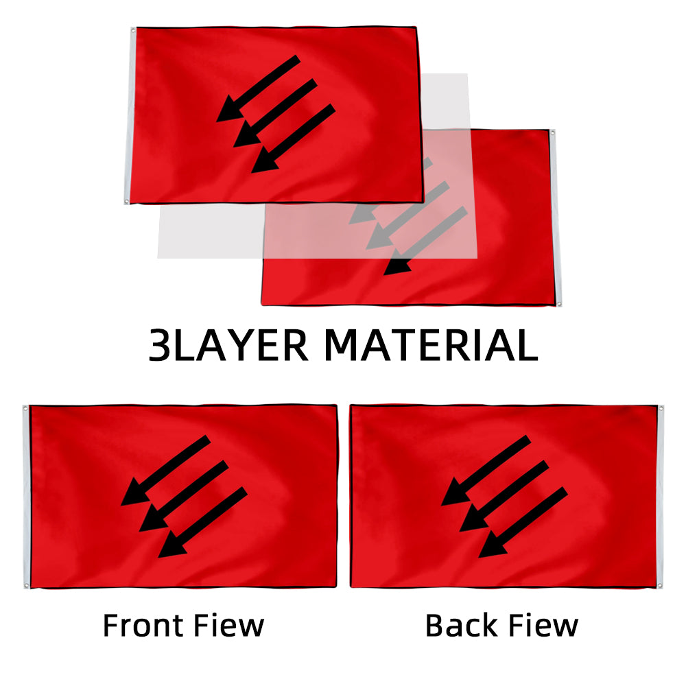 German Eiserne Front # 1 - Iron Front Eiserne Front German Paramilitary Organization flag 3x5ft banner man cave