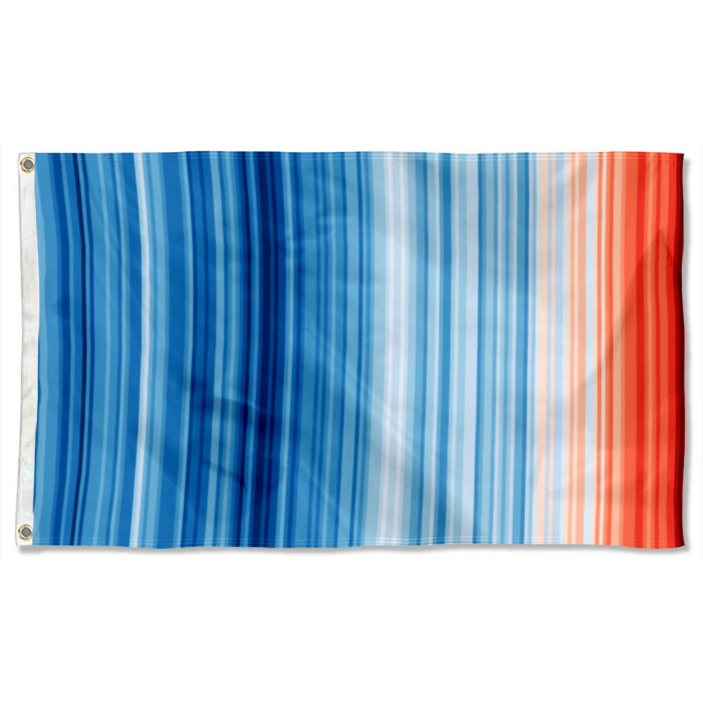 Global Climate Warming Stripes flag 3x5ft banner man cave
