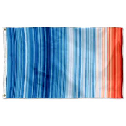 Global Climate Warming Stripes flag 3x5ft banner man cave