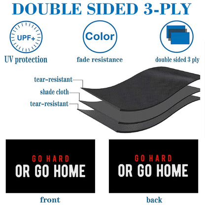 "Go Hard Or Go Home" Gym Motivation flag 3x5ft banner man cave