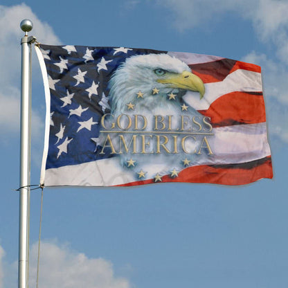 God Bless America USA Eagle flag 3x5ft banner man cave